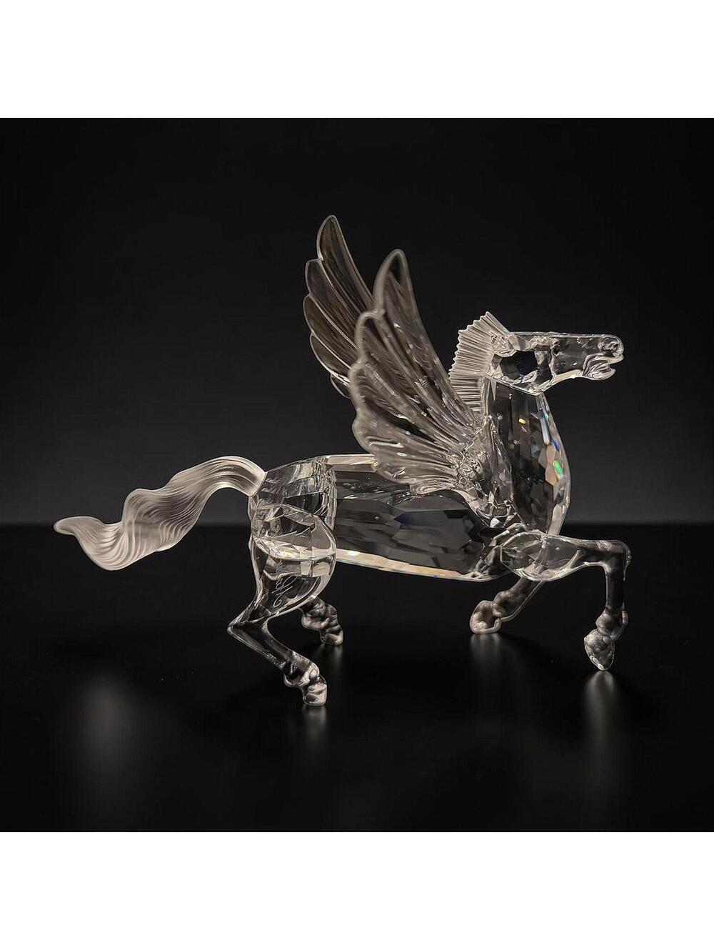 Swarovski Crystal Pegasus Figurine SCS Winged Horse with Box and COA -121